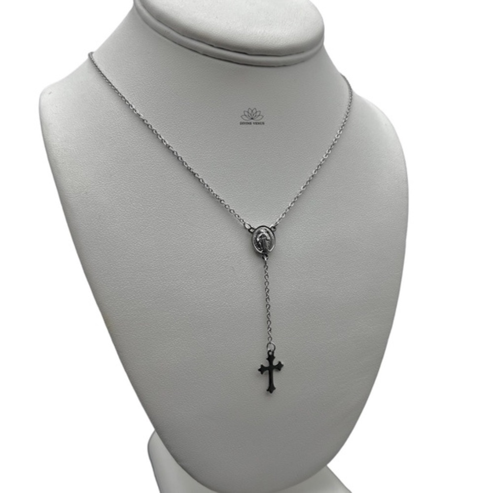 Rosary Necklace | Stainless Steel Jewelry - Picture 3 of 6